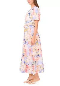Women's Tiered Floral Maxi Dress