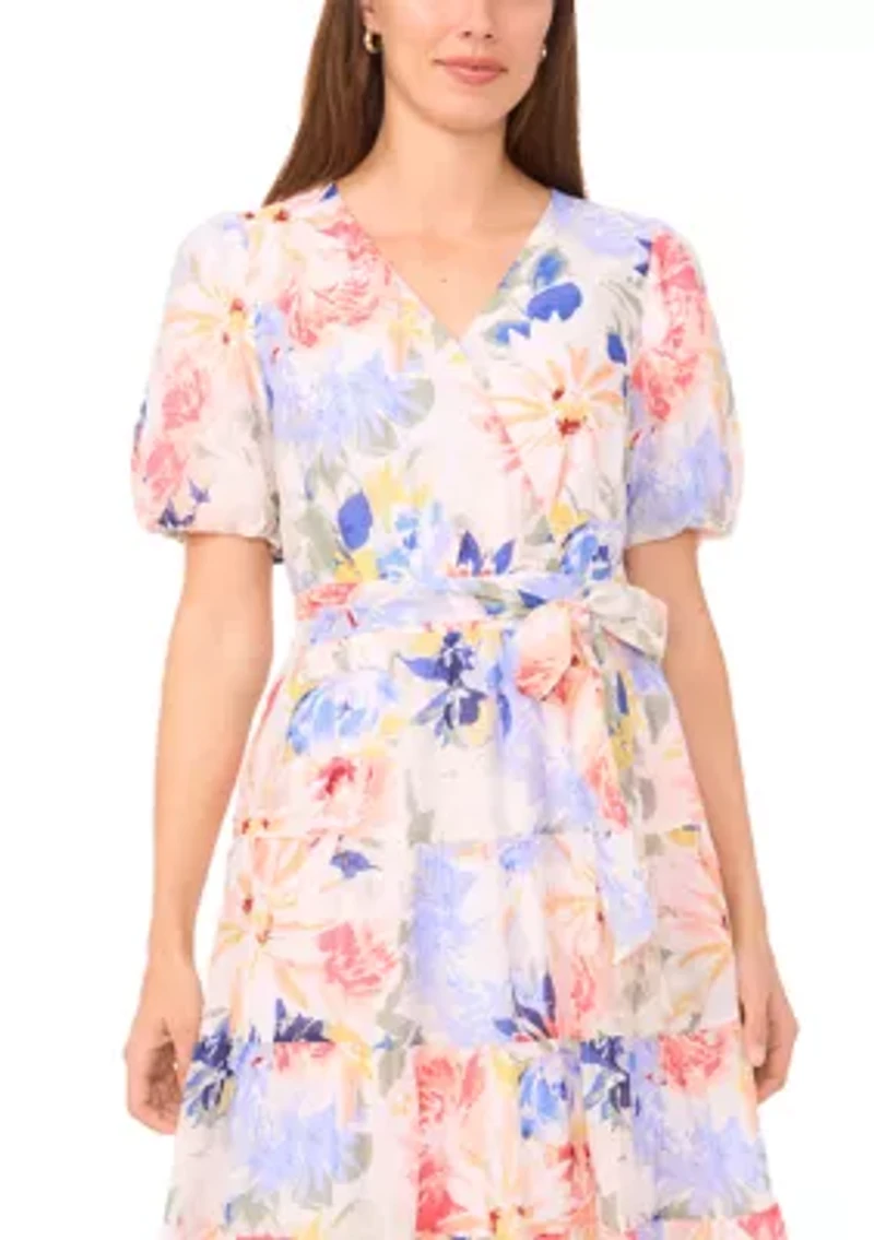 Women's Tiered Floral Maxi Dress