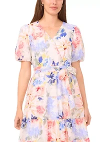 Women's Tiered Floral Maxi Dress