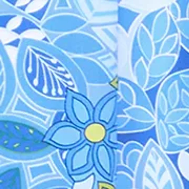 Women's Tie Waist Print A-Line Midi Dress