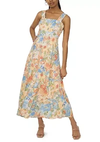 Women's Sleeveless Floral Printed Dress