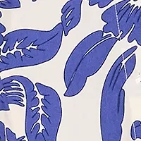 Women's Puff Sleeve Collar Floral Print A-Line Dress