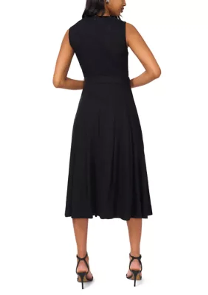 Women's Button Front Midi Dress