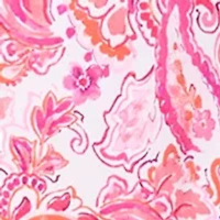 Women's Short Puff Sleeve Paisley Shift Dress