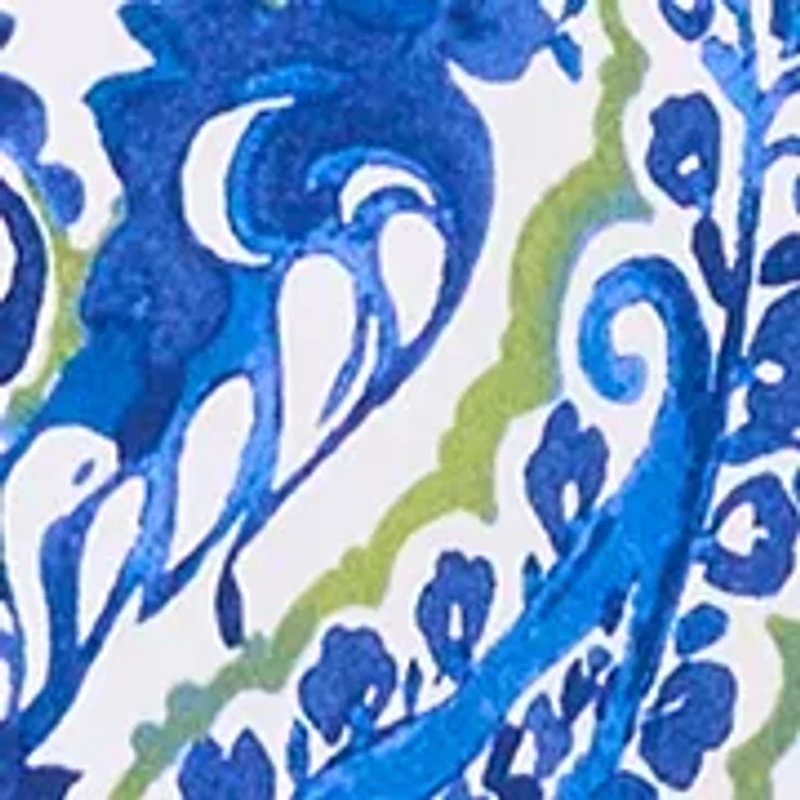 Women's 1/4 Zip Paisley Print A-Line Dress
