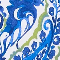 Women's 1/4 Zip Paisley Print A-Line Dress