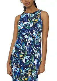 Women's Sleeveless Floral Print Maxi Dress