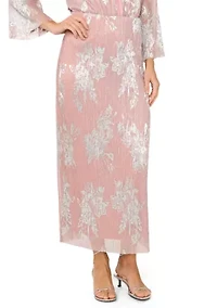Women's Foil Pleated Skirt
