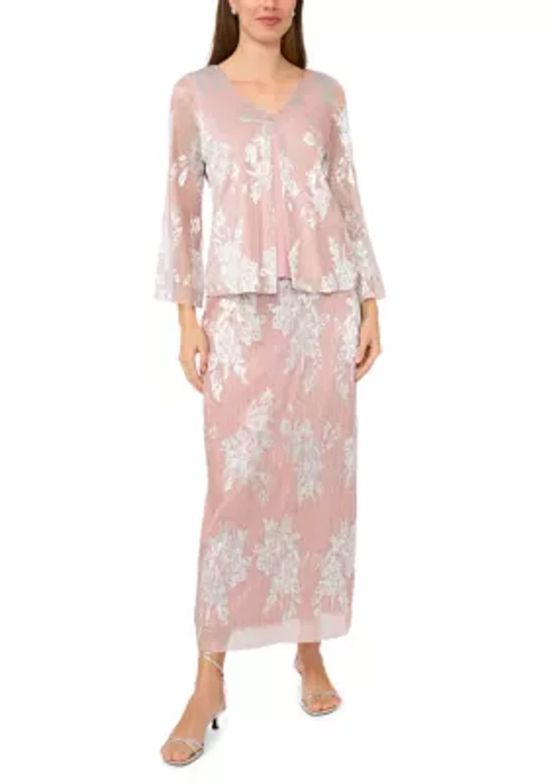 Women's Foil Pleated Skirt