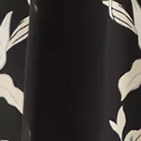 Women's Long Sleeve Mock Neck Floral Print A-Line Dress