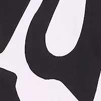 Women's Puff Sleeve Collar Neck Abstract Print Cotton A-Line Dress