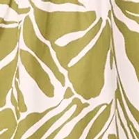 Women's Short Sleeve Printed Cotton A-Line Dress