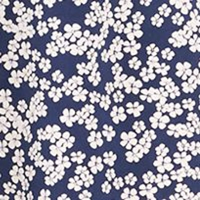 Women's Short Sleeve Zip Neck Floral Print Dress