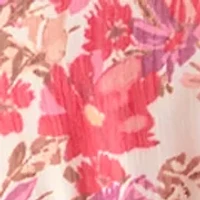 Women's Smock Waist Print Blouse