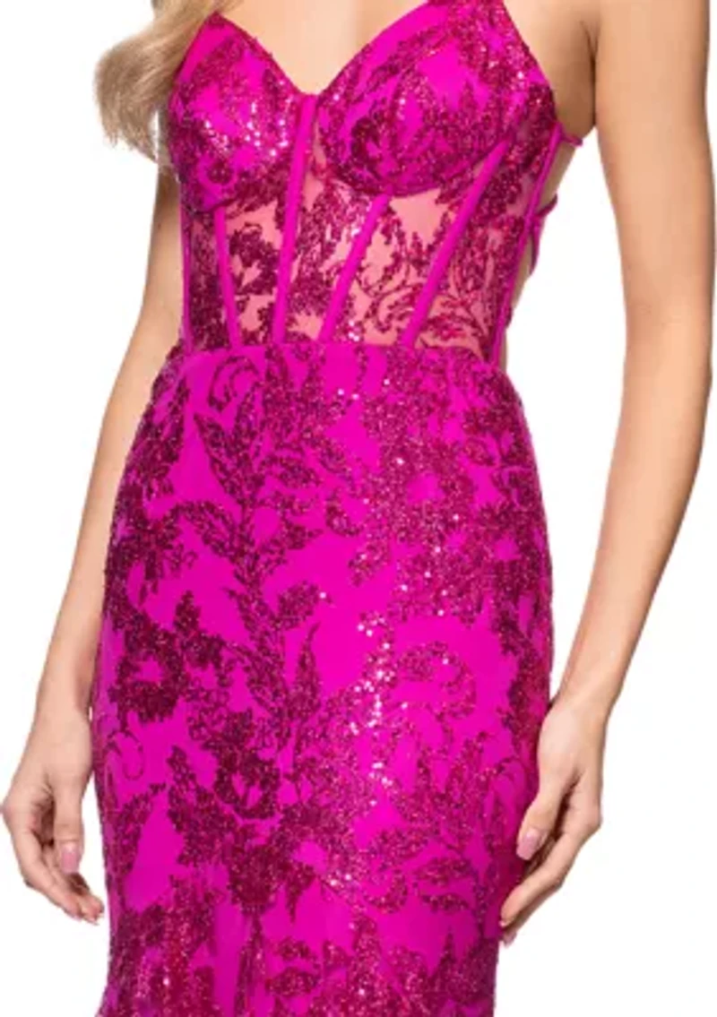 Women's Sleeveless Sequin Gown