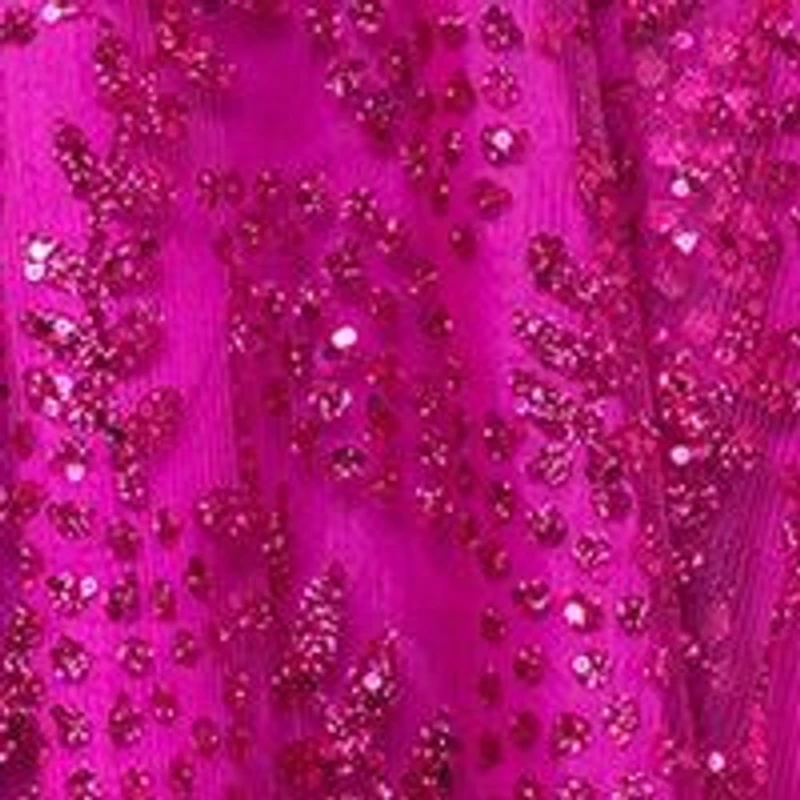 Women's Sheath Glitter Mesh Tie Back Party Dress