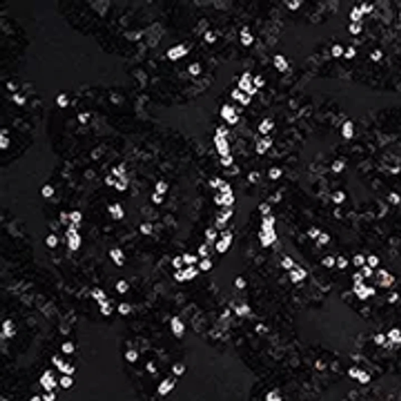 Women's Rose Pattern Sequin Gown