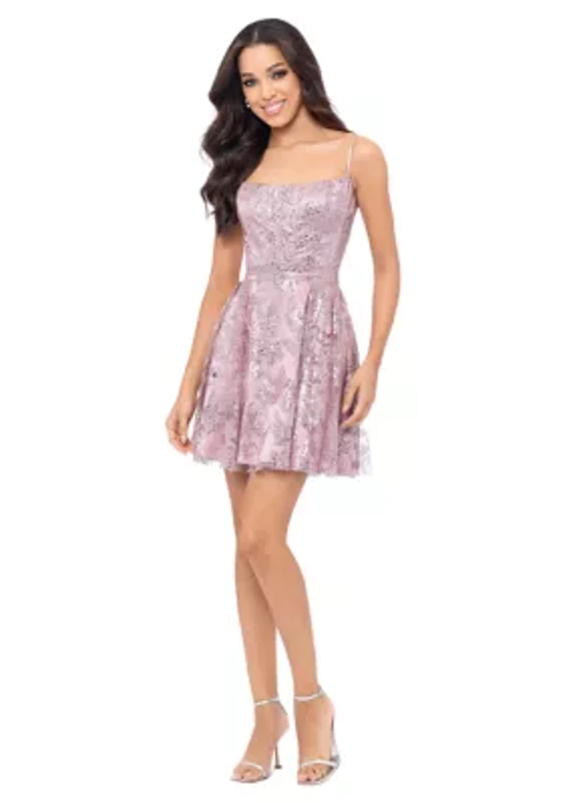 Short Glitter Party Dress