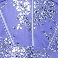 Women's Sleeveless V-Neck Solid Glitter Fit and Flare Dress