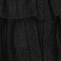 Women's Off Shoulder Corset Tiered Mesh Ruffle Ballgown