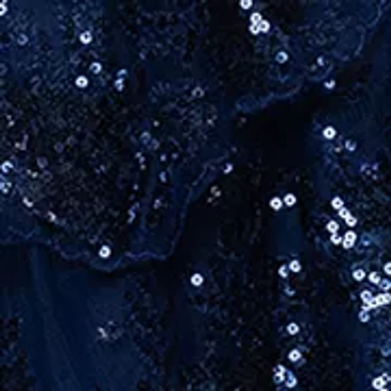 Women's Tiered Sequin Lace Ballgown