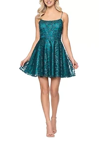 Short Glitter Party Dress