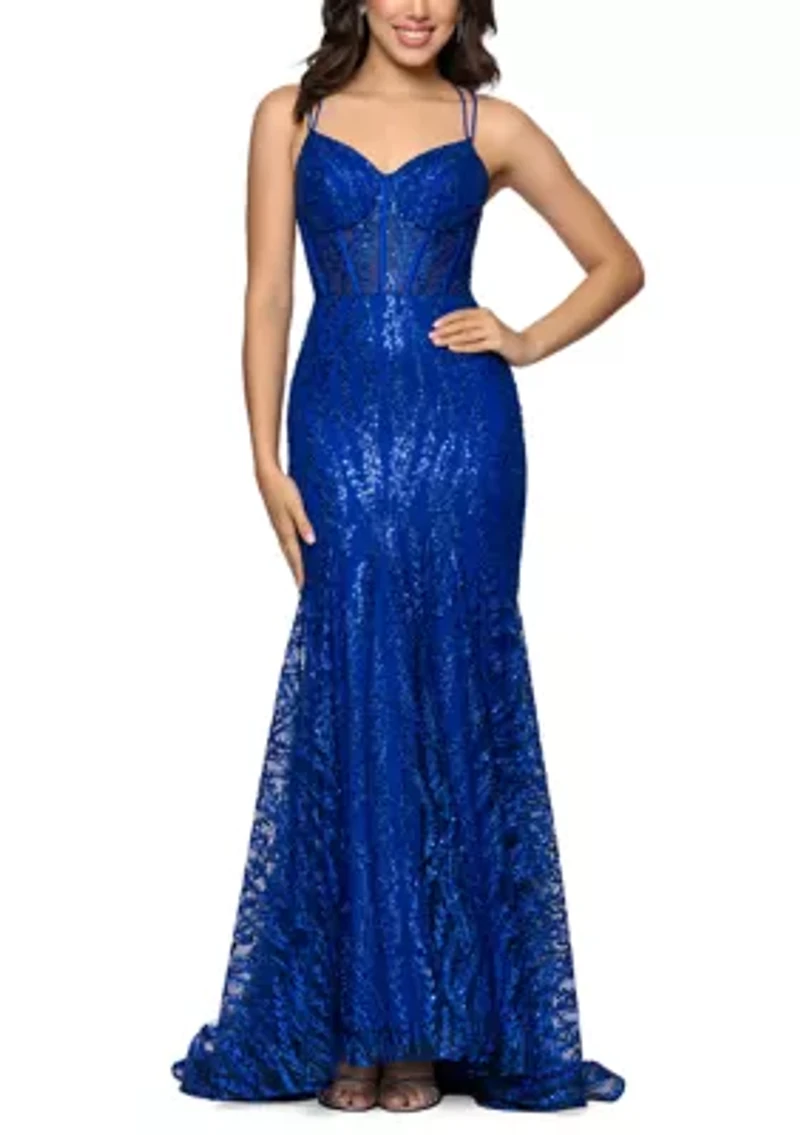 Women's Glitter Illusion Dress