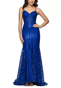 Women's Glitter Illusion Dress