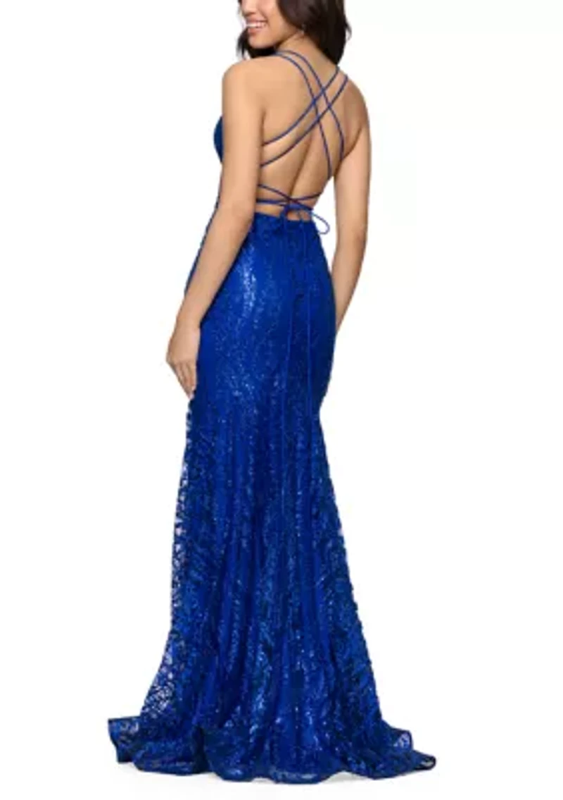 Women's Glitter Illusion Dress