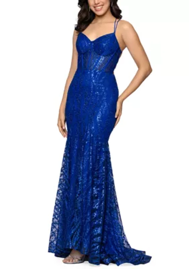 Women's Glitter Illusion Dress