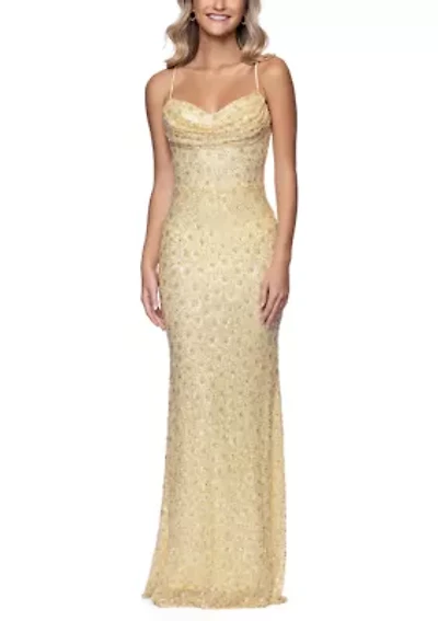 Women's Sleeveless Patterned Sequin Dress