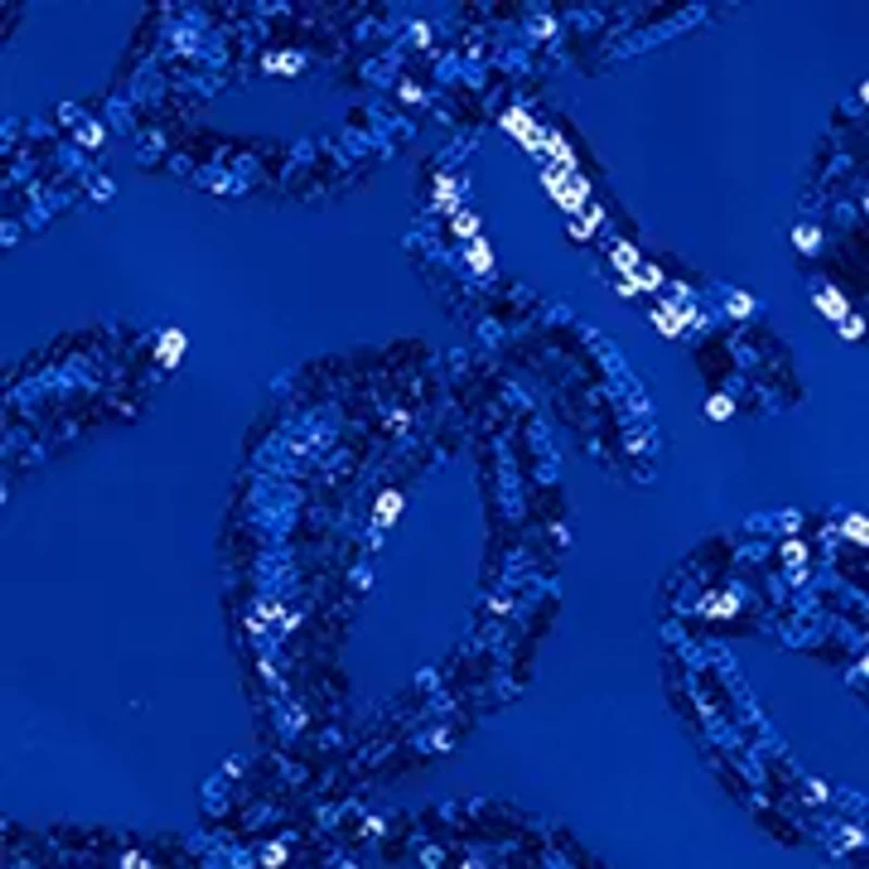 Women's Sleeveless Patterned Sequin Gown