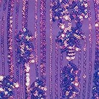 Women's Iridescent Patterned Sequin Gown