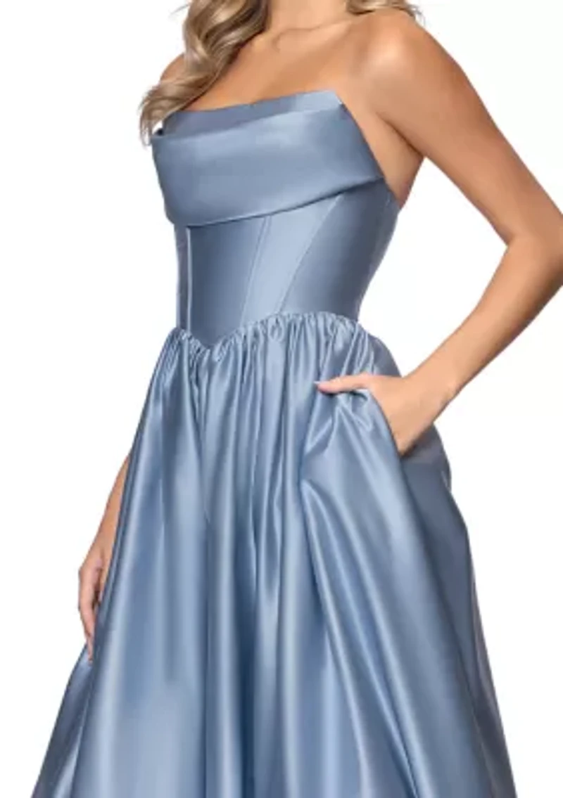 Women's Satin Corset Ballgown