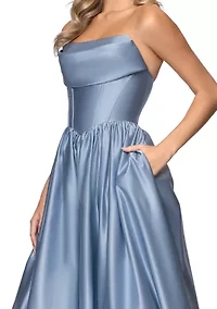 Women's Satin Corset Ballgown