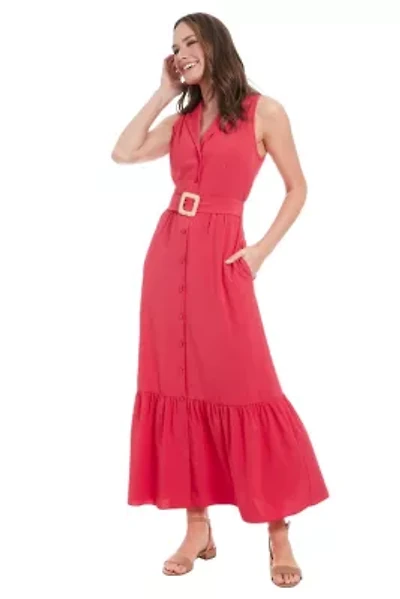 Sleeveless Maxi Shirtdress