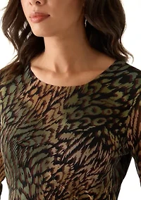 Women's Animal Print Sheath Dress