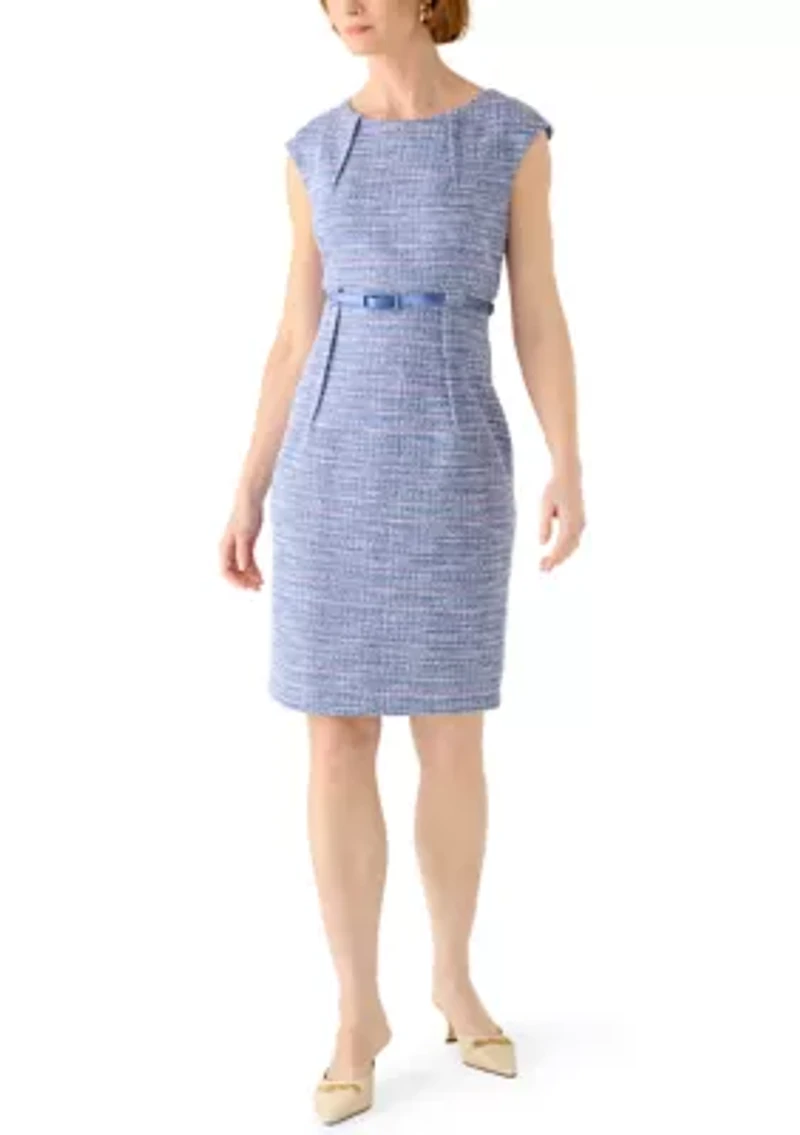 Women's Sleeveless Tweed Dress