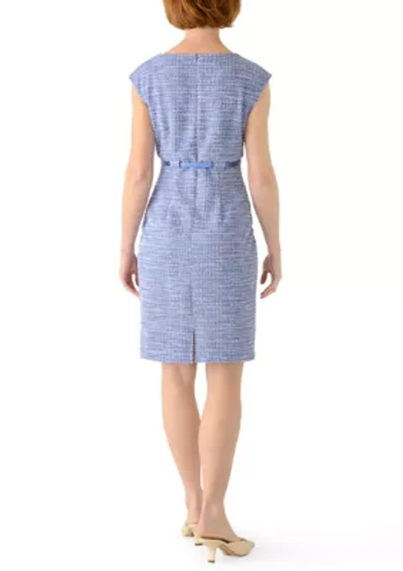 Women's Sleeveless Tweed Dress