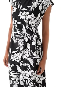 Women's Short Sleeve Printed Airflow Shift Dress