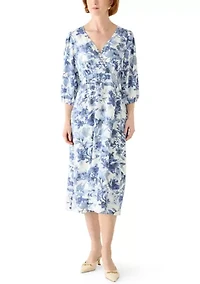 Women's Short Sleeve Printed Airflow A-Line Dress