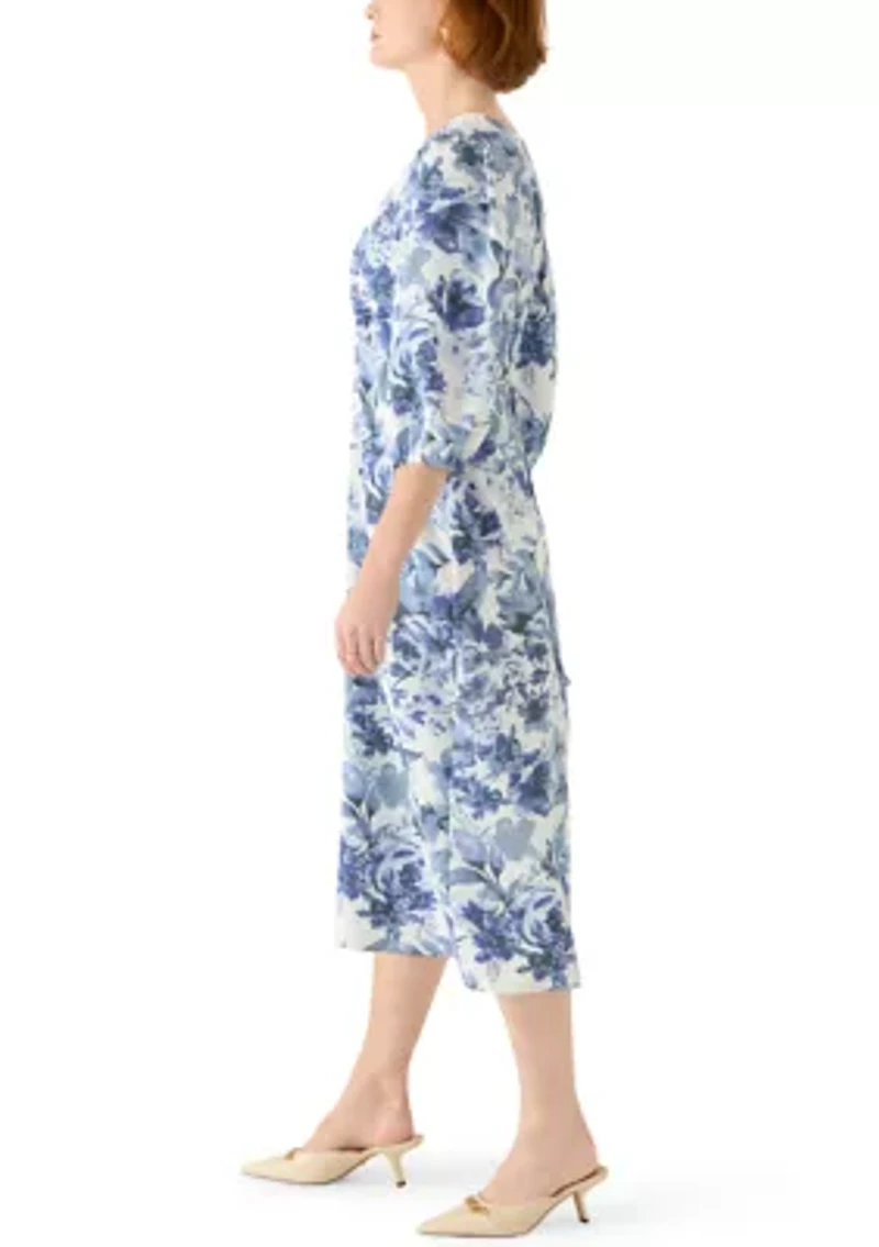 Women's Short Sleeve Printed Airflow A-Line Dress