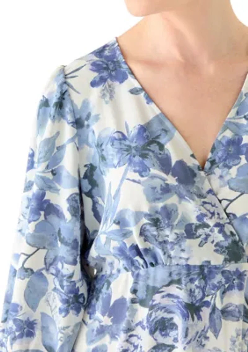 Women's Short Sleeve Printed Airflow A-Line Dress