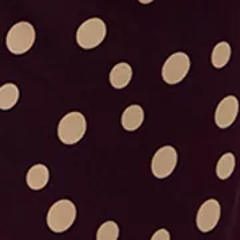 Women's 3/4 Sleeve Dot Print Sheath Dress