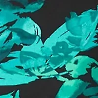 Women's 3/4 Sleeve Crew Neck Leaf Print Sheath Dress