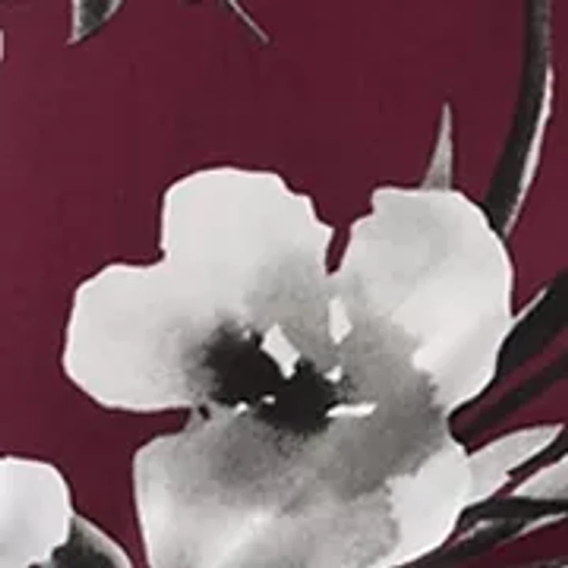 Women's 3/4 Sleeve Crew Neck Floral Print A-Line Dress