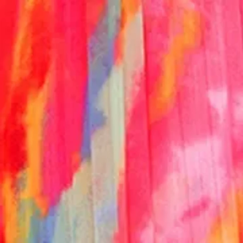 Women's Sleeveless Halter Neck Abstract Print Gown