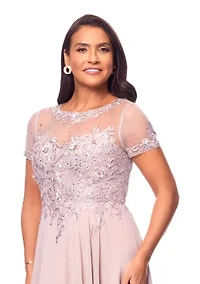 Women's Embellished Solid Gown