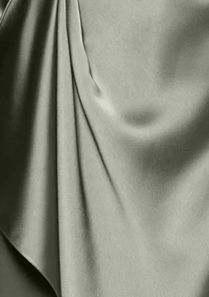 Women's Long Sleeve Satin Slim Gown