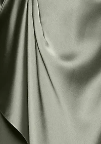 Women's Long Sleeve Satin Slim Gown